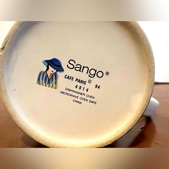 Sango Cafe Paris Mug 4 1/4". Set Of 2 - Picture 6 of 7